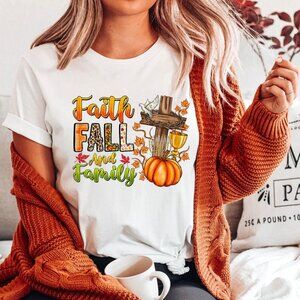 Faith Fall And Family Christian T-Shirt